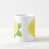 Zitrone und Minze Kaffeetasse (Mittel)