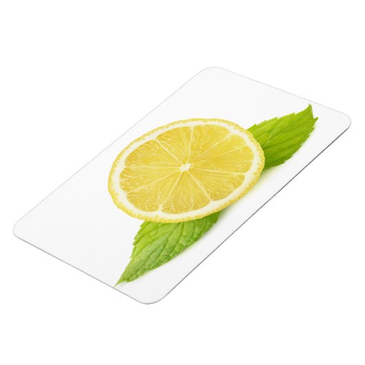 Zitrone und Minze Magnet (Linke Seite)