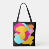 Zitrone und Rosa mit Liebe und Herz Tasche (Rückseite)