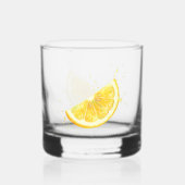 Zitrone Whiskyglas (Rückseite)
