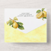 Zitrone | Zitrusfrüchte | BRAUTPARTY All In One Einladung (Rückseite)