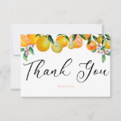 Zitrone | Zitrusfrüchte | Bridal Dankeschön Karten (Vorderseite)