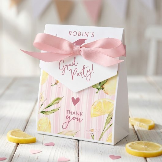 Zitronen-Abschlussbeutel Geschenkschachtel