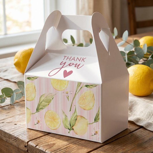 Zitronen-Abschlussfeier-Geschenk Geschenkschachtel