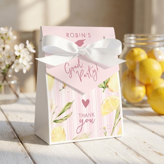 Zitronen-Abschlussfeier-Tüte Geschenkschachtel