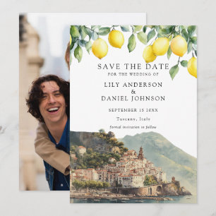 Zitronen Amalfi Küste Italien Foto Hochzeit Save The Date