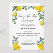 Zitronen Ändern Sie das Datum der Hochzeit Save The Date (Vorne/Hinten)