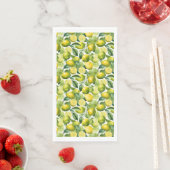Zitronen Aquarellmuster Design Serviette (Beispiel)