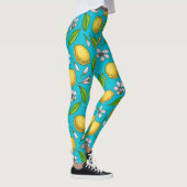 Zitronen auf blau leggings (Rechts)