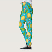 Zitronen auf blau leggings (Links)