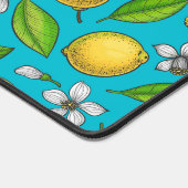 Zitronen auf blau schreibtischunterlage (Ecke)