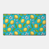 Zitronen auf blau schreibtischunterlage (Vorderseite)