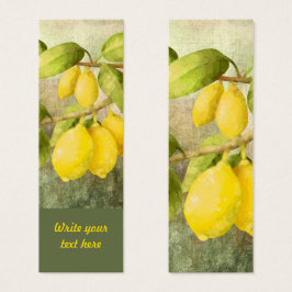 Zitronen auf einem Personalisierten Lesezeichen ei