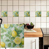 Zitronen auf Minze Fliese