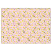 Zitronen auf rosa Gingham Tischdecke (Vorderseite (Horizontal))