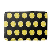 Zitronen auf schwarz badematte (Vorderseite)