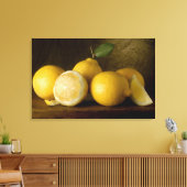 Zitronen aus Holz Leinwanddruck (Insitu (Wohnzimmer))