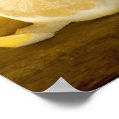 Zitronen aus Holz Poster (Ecke)