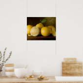 Zitronen aus Holz Poster (Küche)