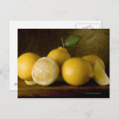 Zitronen aus Holz Postkarte (Vorne/Hinten)