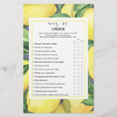 Zitronen - Aus oder unter Brautparty (Vorderseite)