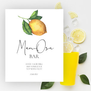 Zitronen-Baby-Shower-Momosa-Bar Poster