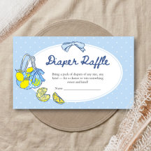 Zitronen- Baby Shower Windel-Raffle