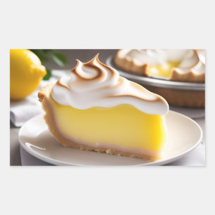 Zitronen-Baiser-Torte Rechteckiger Aufkleber
