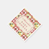 Zitronen-Beeren-Picknick-Baby-Party Serviette (Ecke)