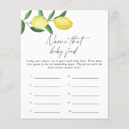 Zitronen - Benennen Sie das Baby Food Duschgame