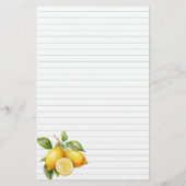 Zitronen-beschichtete Kochbuchseite Mini-Binder-Ei (Rückseite)