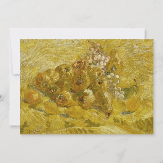 Zitronen, Birnen, Trauben | Vincent van Gogh (Vorderseite)