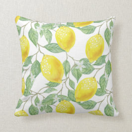 Zitronen Blätter und Blossom Kissen
