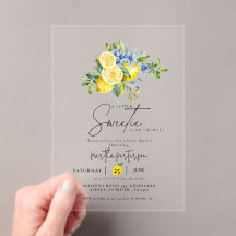Zitronen Blaue Zitrusfrucht Sommer Baby Shower