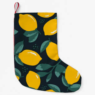 Zitronen-Blume, Vintage Sommertextur. Kleiner Weihnachtsstrumpf