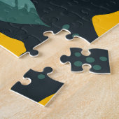 Zitronen-Blume, Vintage Sommertextur. Puzzle (Seite)