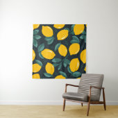 Zitronen-Blume, Vintage Sommertextur. Wandteppich (Beispiel)