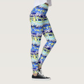 Zitronen-Blumen-Leggings Leggings (Rechts)
