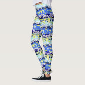 Zitronen-Blumen-Leggings Leggings (Links)