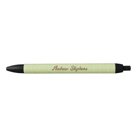 Zitronen-Blumen-Muster-Stift Kugelschreiber (Vorderseite)