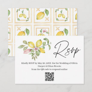 Zitronen Blumen Sommer Hochzeit Antwort bitte