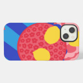 Zitronen-Blumen-Teller iPhone Hülle (Rückseite (Horizontal))