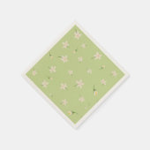 Zitronen-Blütenmuster-Papier-Serviette Serviette (Ecke)