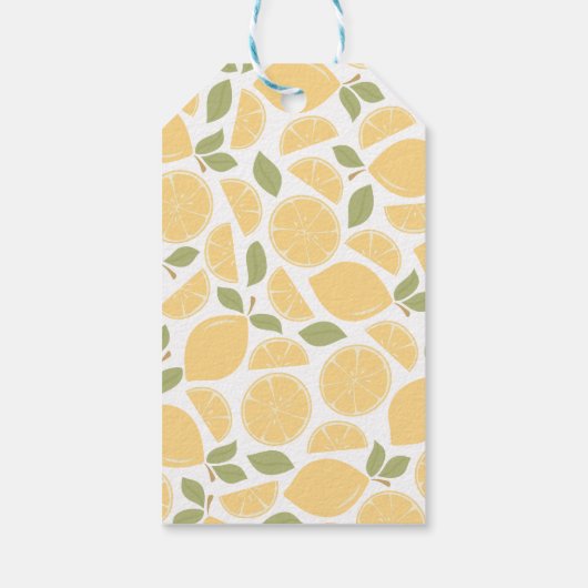 Zitronen-Brautparty oder Hochzeit Personalisiert Geschenkanhänger (Rückseite)