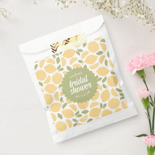 Zitronen-Brautparty oder Hochzeit Personalisiert Geschenktütchen (Versiegelt)
