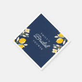 Zitronen Brautparty Serviette (Ecke)