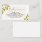 Zitronen bringen eine Buchkarte mit Begleitkarte (Vorne/Hinten)