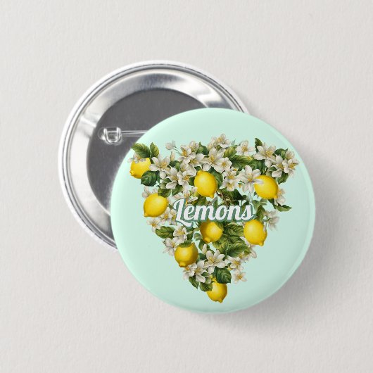 Zitronen Button (Vorne & Hinten)
