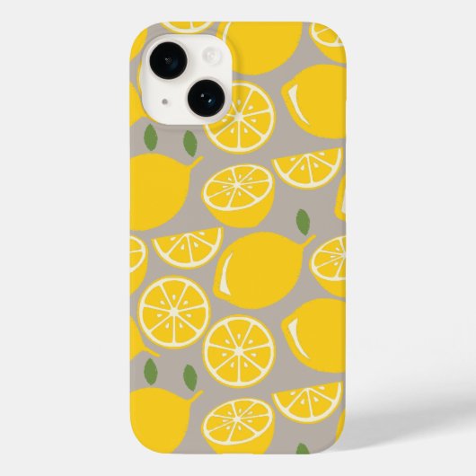 Zitronen Case-Mate iPhone Hülle (Rückseite)