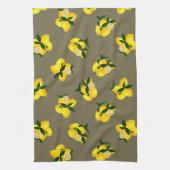 Zitronen Chic Olive Geschirrtuch (Vertikal)